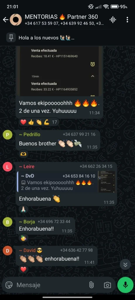 Resultados alumnos Partner 360